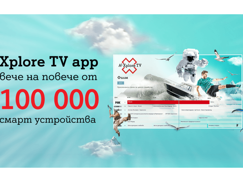 Безкабелната телевизия на А1 вече работи на над 100 000 устройства